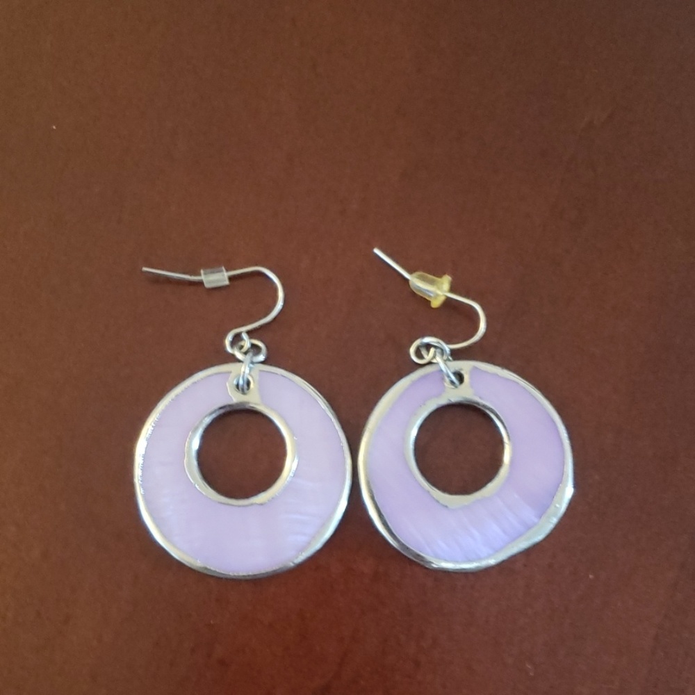 Purple earrings